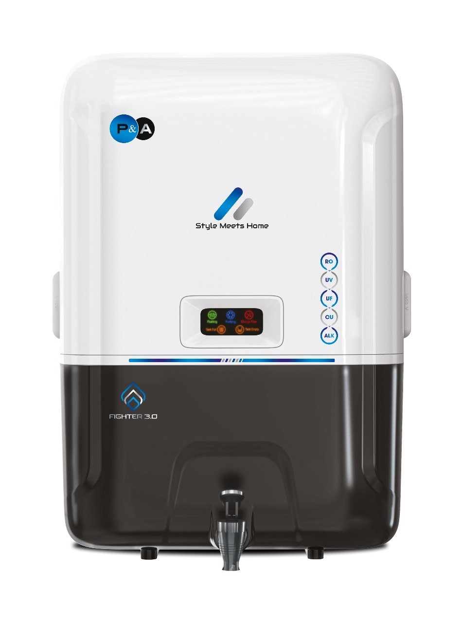 Fighter 1.0 RO + UV + UF + TDS Adjuster Pure Copper Water Purifier with 7 Stage Filtration 9L