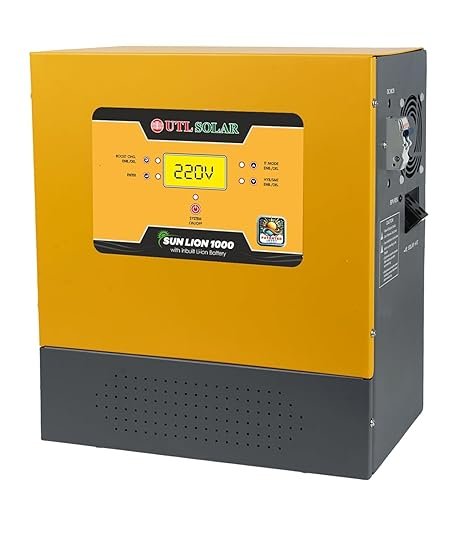 UTL 1200VA Wall Mount MPPT Solar Inverter with In-Built Lithium Battery, SUN LION 1200